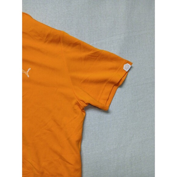 Puma Sport Lifestyle Men’s Orange Short Sleeve Golf Polo Shirt Size Large - Picture 4 of 13